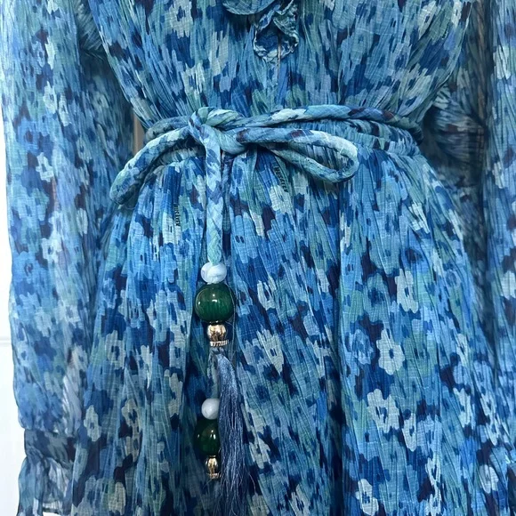SABINA MUSAYEV Larry Romper in Turquoise Print